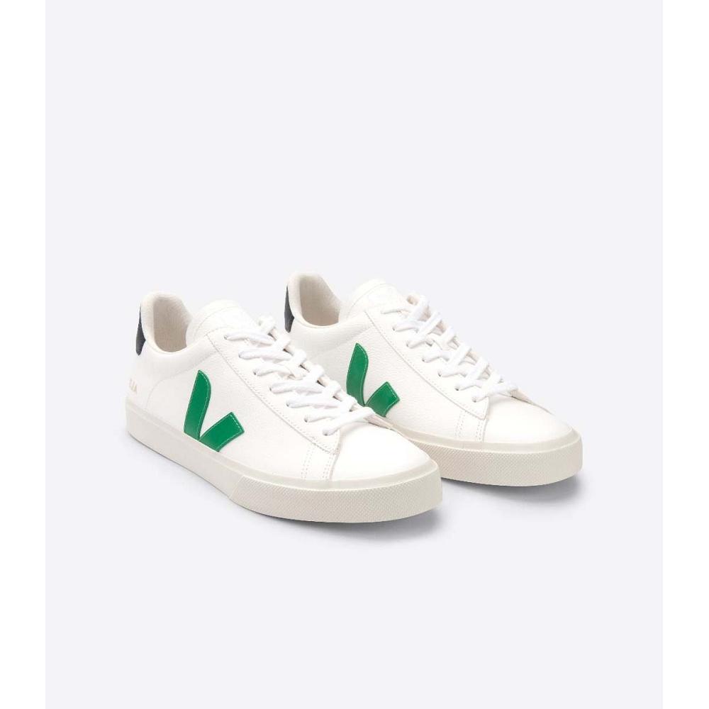 Men's Veja CAMPO CHROMEFREE Low Tops Sneakers White/Black | ZA 204JPQ